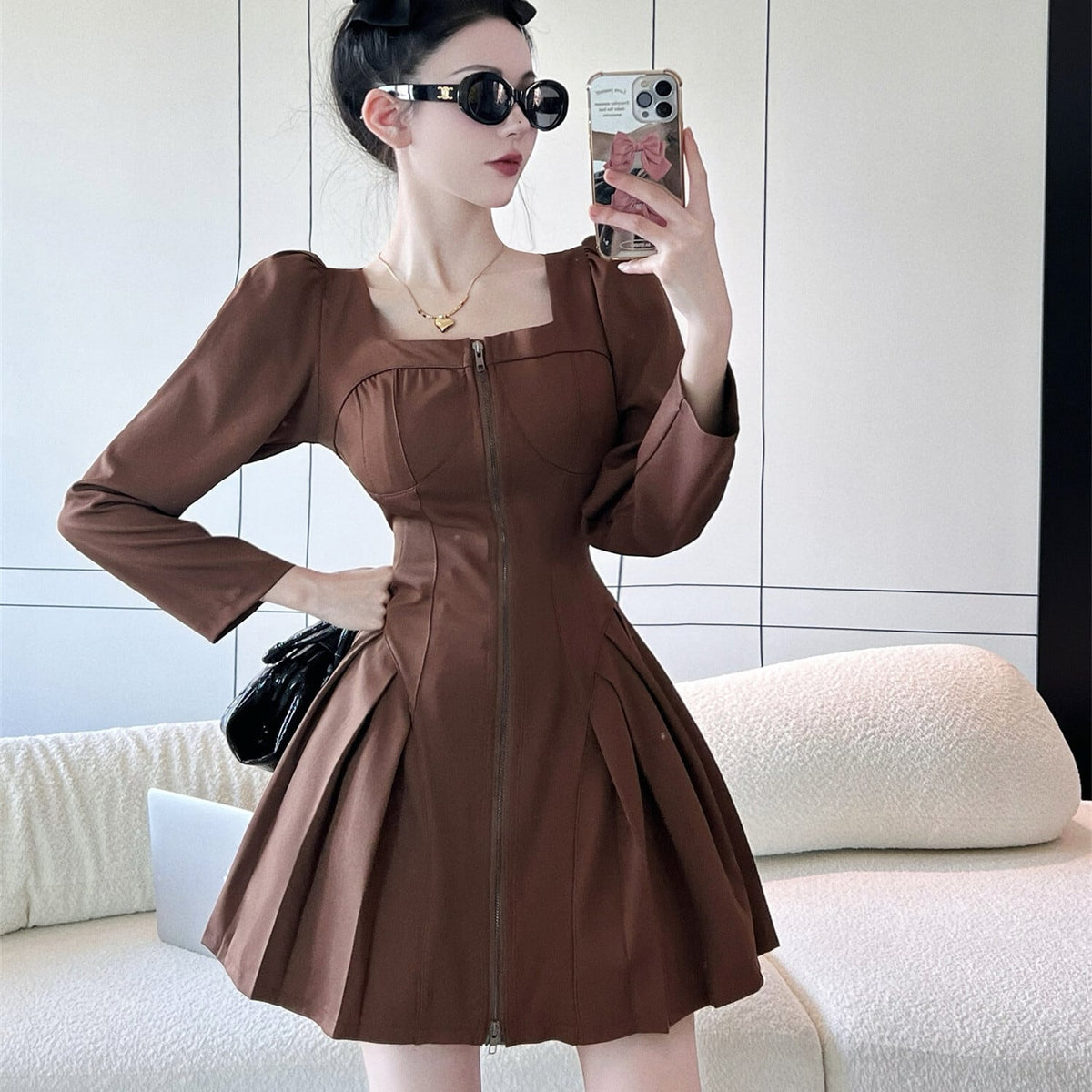 【dress】ファスナーワンピース　M27408