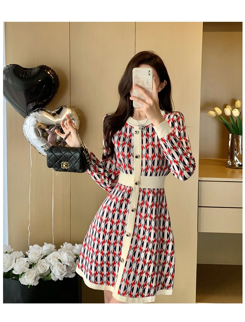 【dress】ニットワンピース　M28359