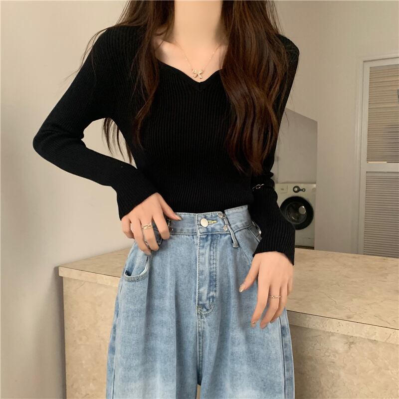 【tops】ニットトップス　M28069