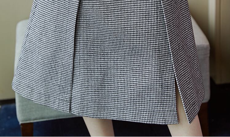 【set】好感度UP!気質満点レトロ高品質秋冬新作トップス+ベストワンピース２点セット G4723