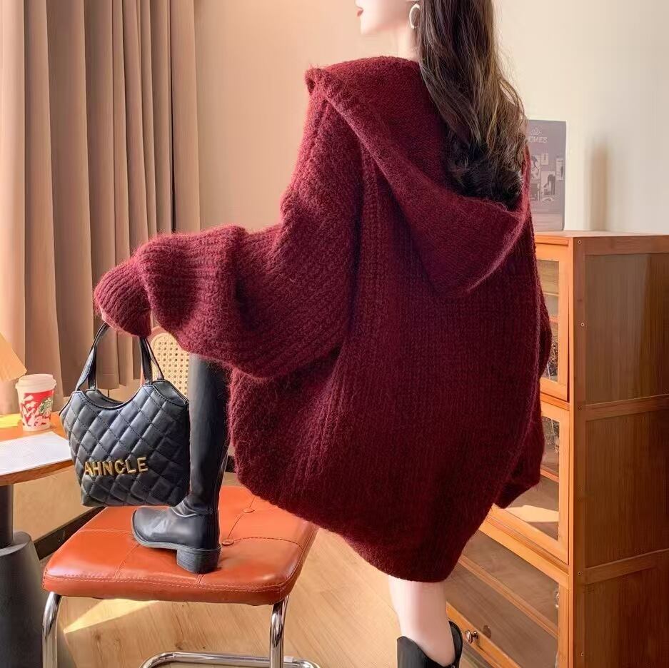 【tops】ニットセーターマフラー付き　M28947