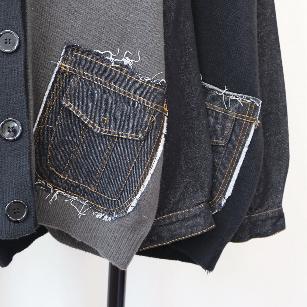 【outer】ドッキングニットカーデ　M18952