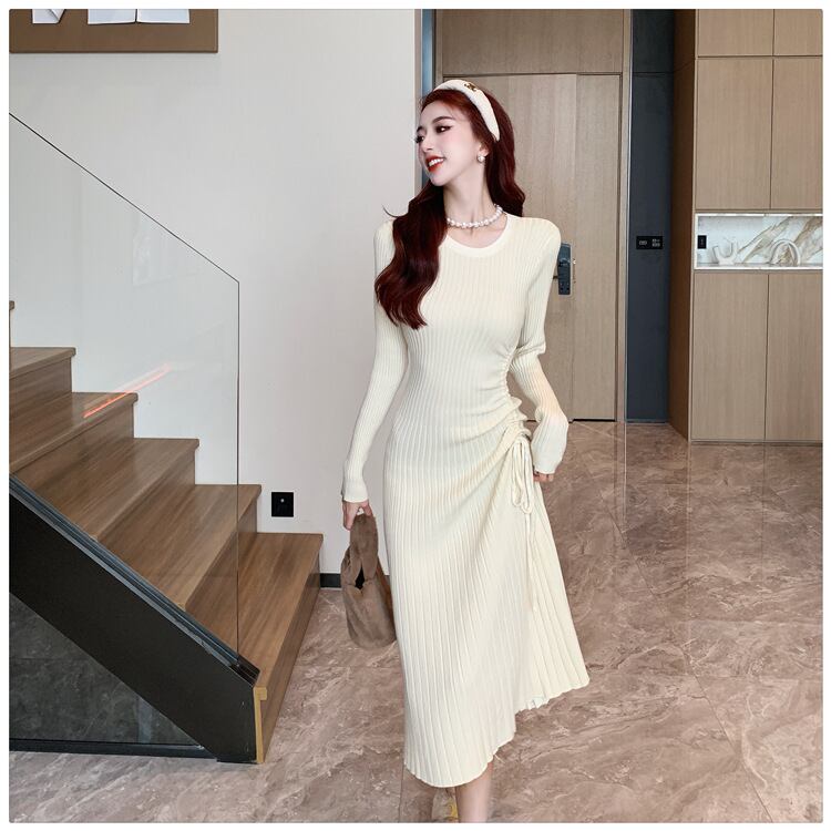【dress】巾着ニットワンピース　M28217