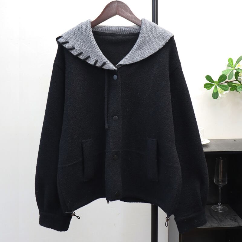 【outer】Vネックニットカーディガン Q7259