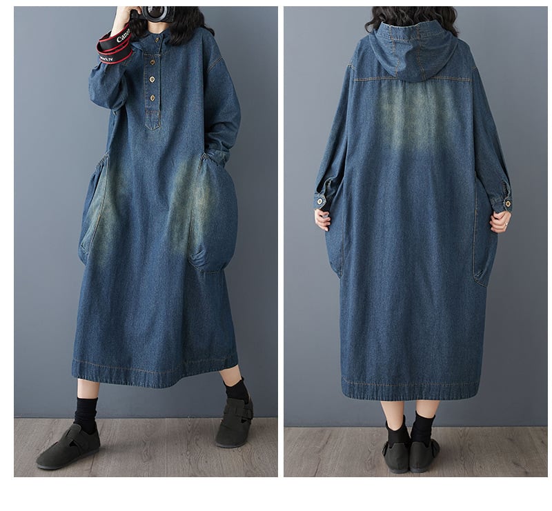 【dress】デニムカジュアルワンピース　M29674
