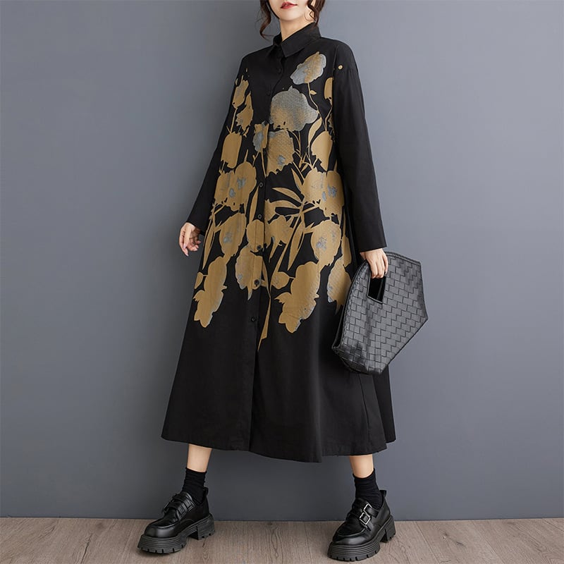 【dress】プリントカジュアルワンピース　M28452