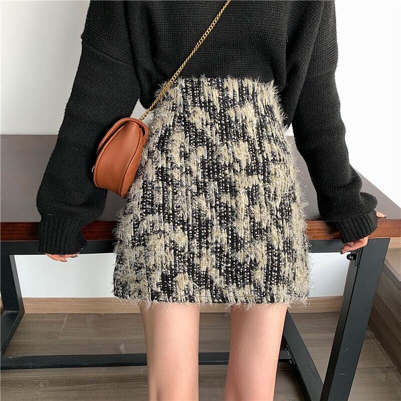 【bottoms】好感度UPファッションハイウエスト着痩せスカート