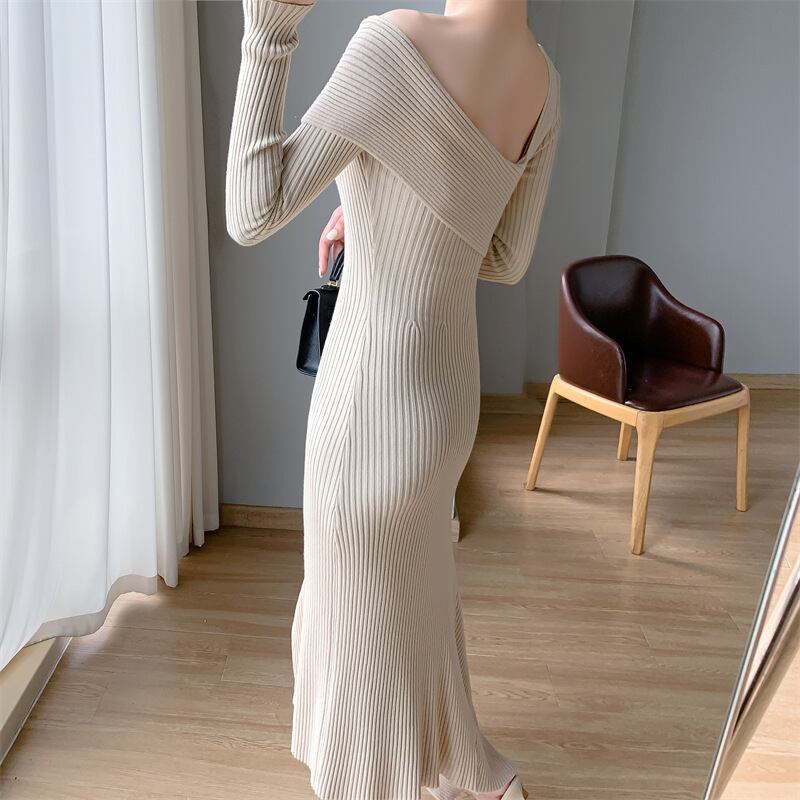【dress】ニットワンピース　M18561