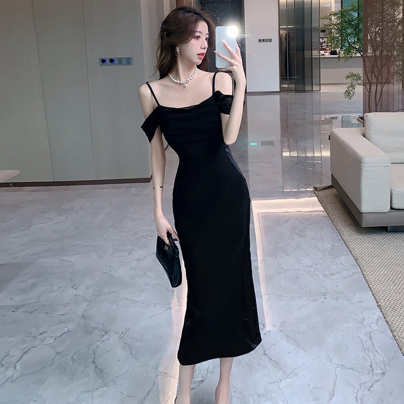 【dress】ギャザータイトキャミワンピース G21585