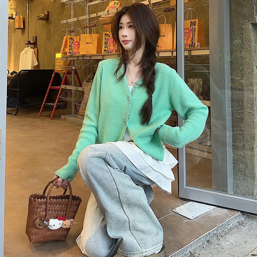 【outer】ニットカーデ　M29564