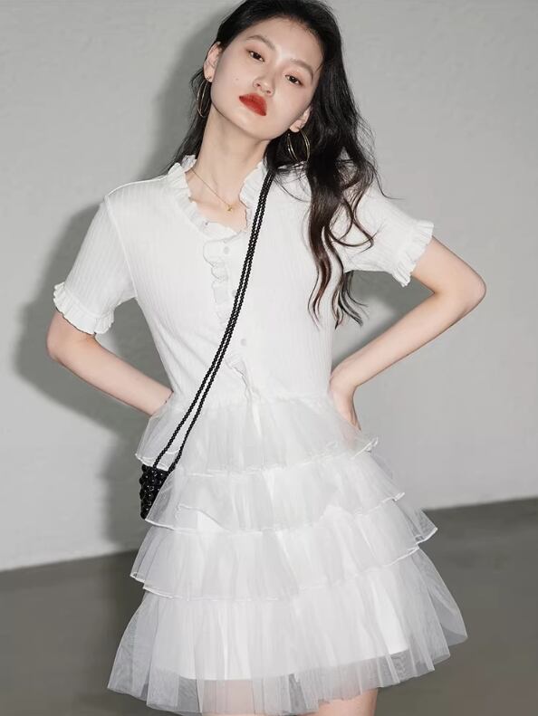 【dress】フランス風シフォンワンピース G20101