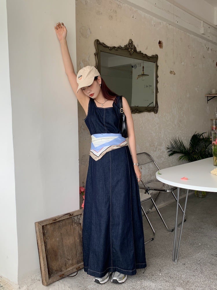 【dress】デニムワンピース　M25033