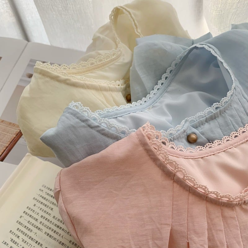 【tops】クルーネックシャツトップス　M29462