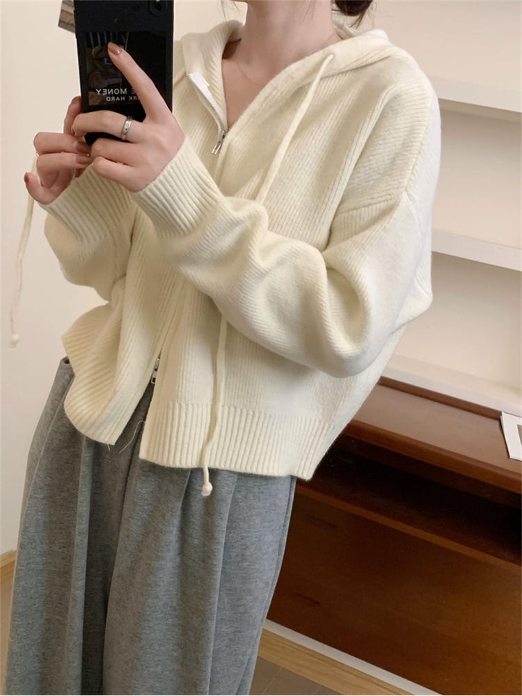【outer】Wジップニットカーデ　M25963