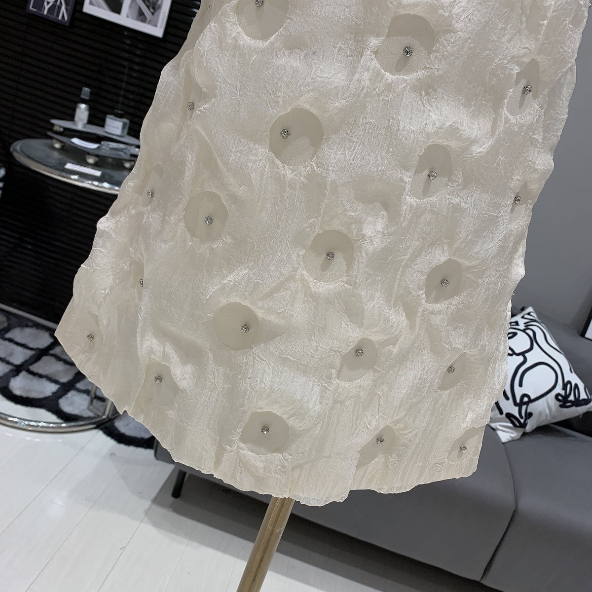 【dress】ビジューノースリーブワンピース　M24493