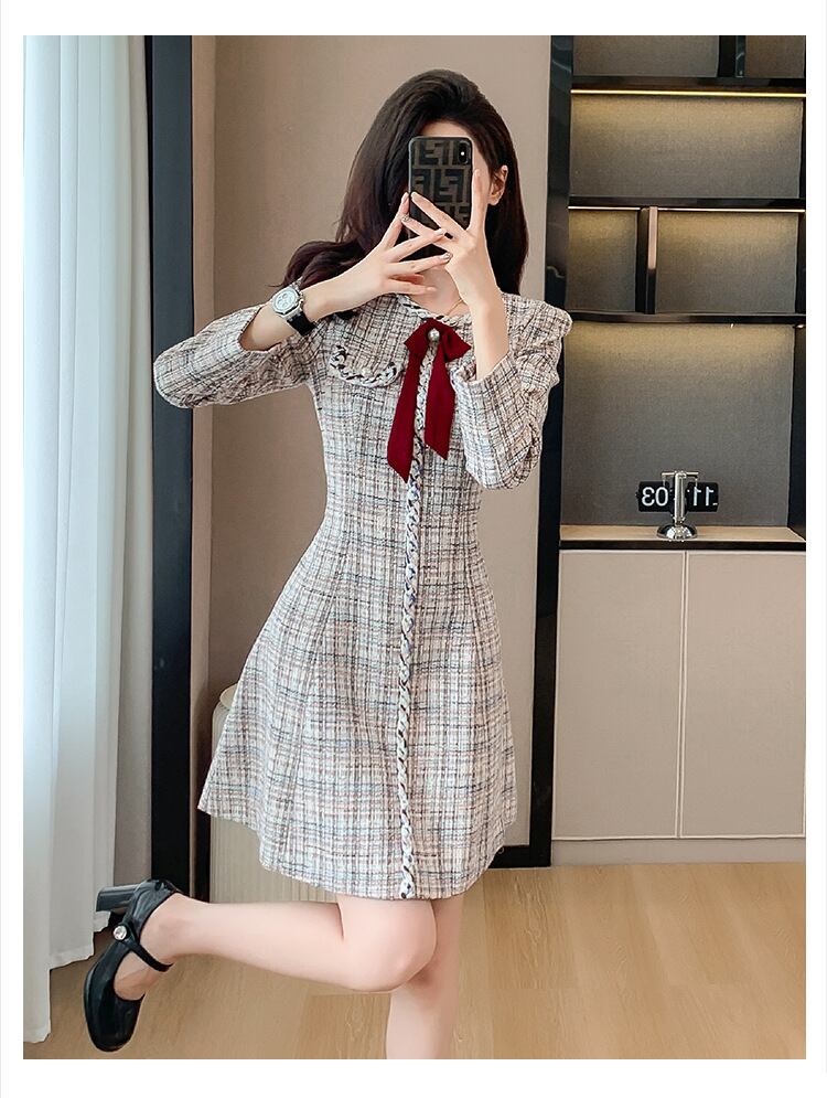 【dress】ツイードワンピース　M18608