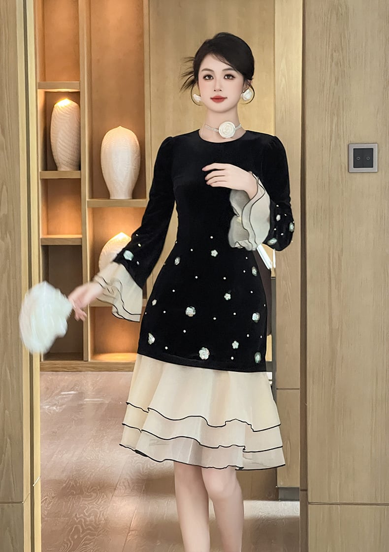 【dress】ドッキングデートワンピース　M29704