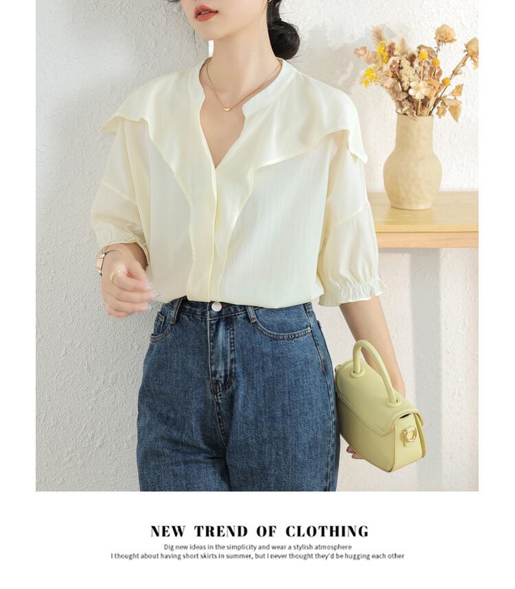 【tops】シンプルOL通勤ブラウスG21072