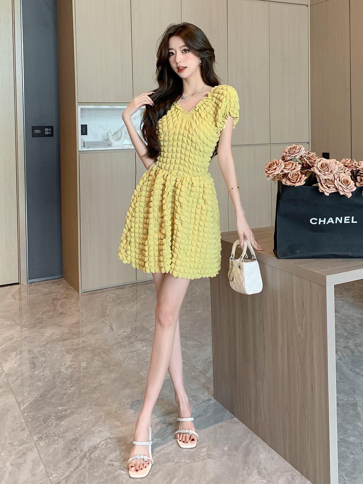 【dress】オフショルダーワンピース G20212