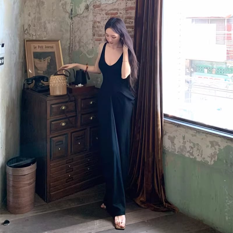 【dress】ロングキャミワンピース Q8267