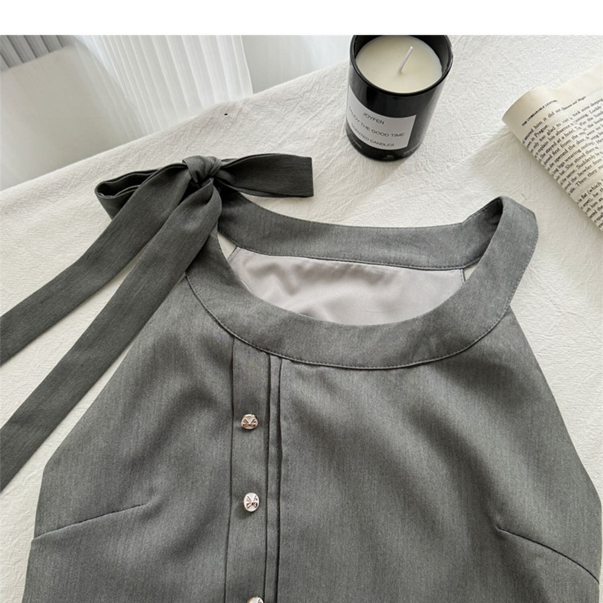 【dress】リボン付きキャミワンピース　M23969