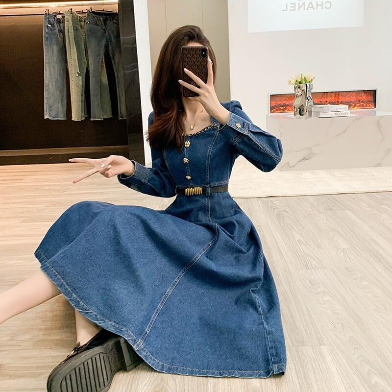 【dress】デニムワンピース　M25742