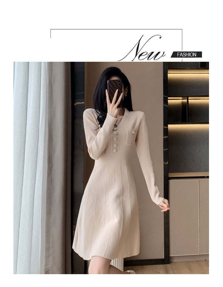 【dress】ニットワンピース　M25423
