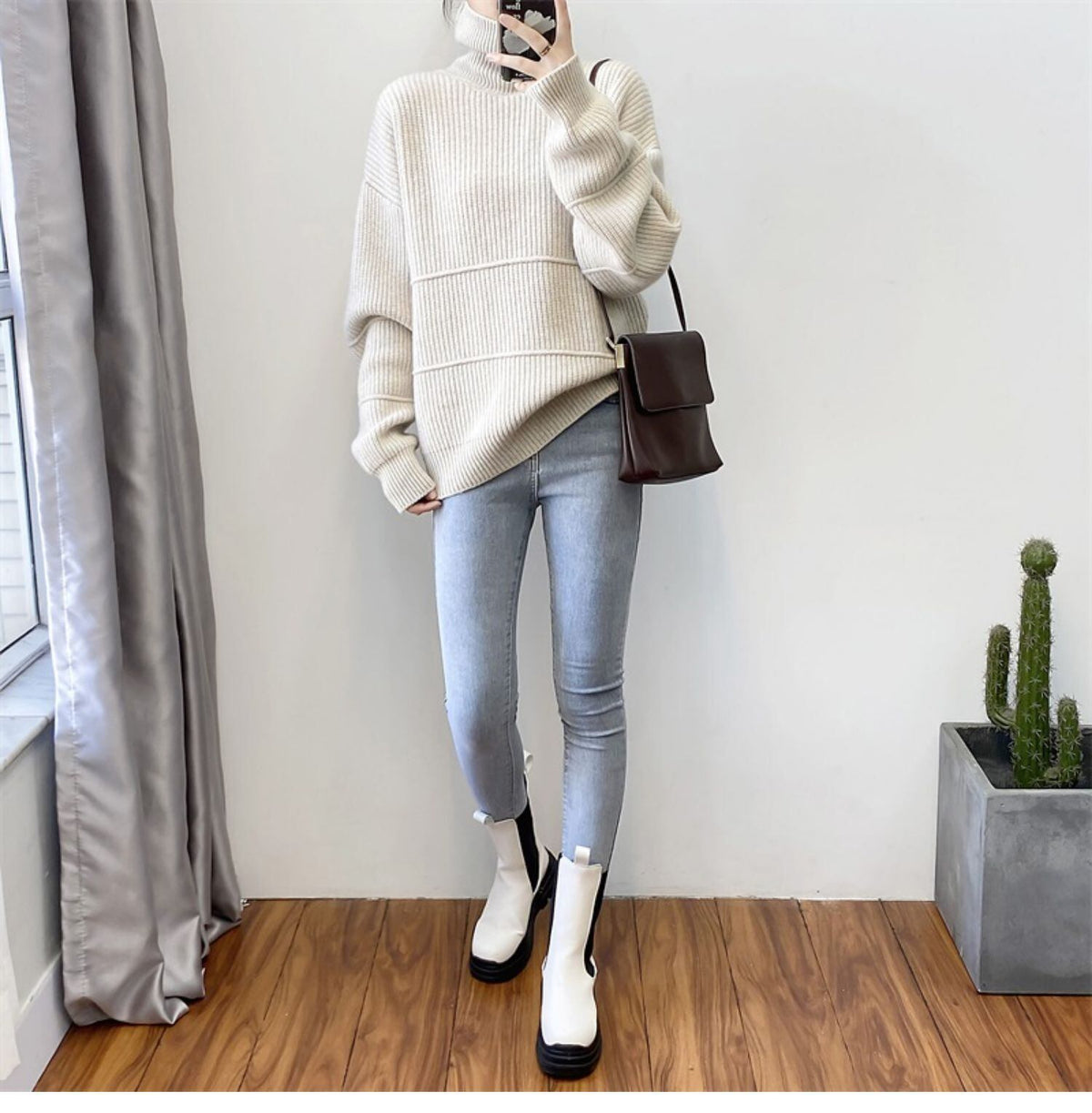 【tops】ニットプルオーバー　M19134