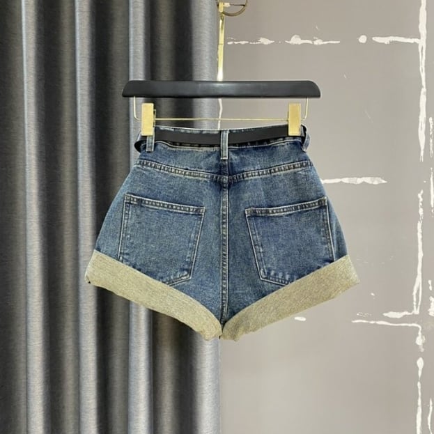 【bottoms】ハイウエストショートパンツG20940