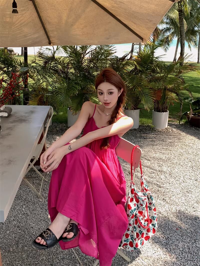 【dress】ロングキャミワンピース Q8213