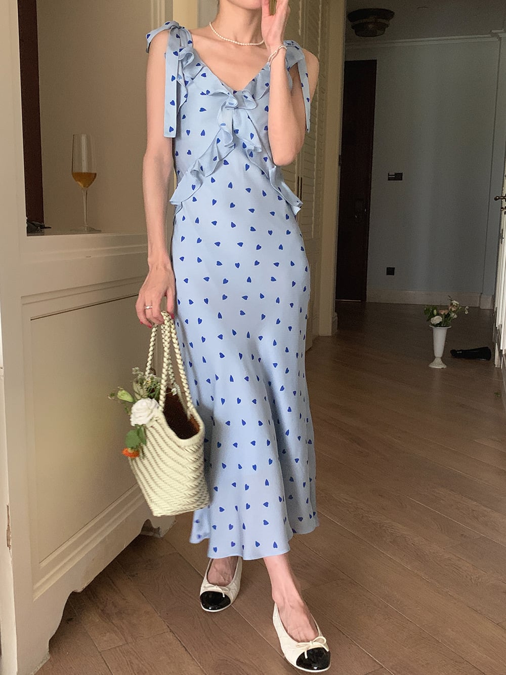 【dress】ハート柄キャミワンピース G20430