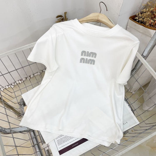 【tops】ラウンドネック半袖ＴシャツF7851