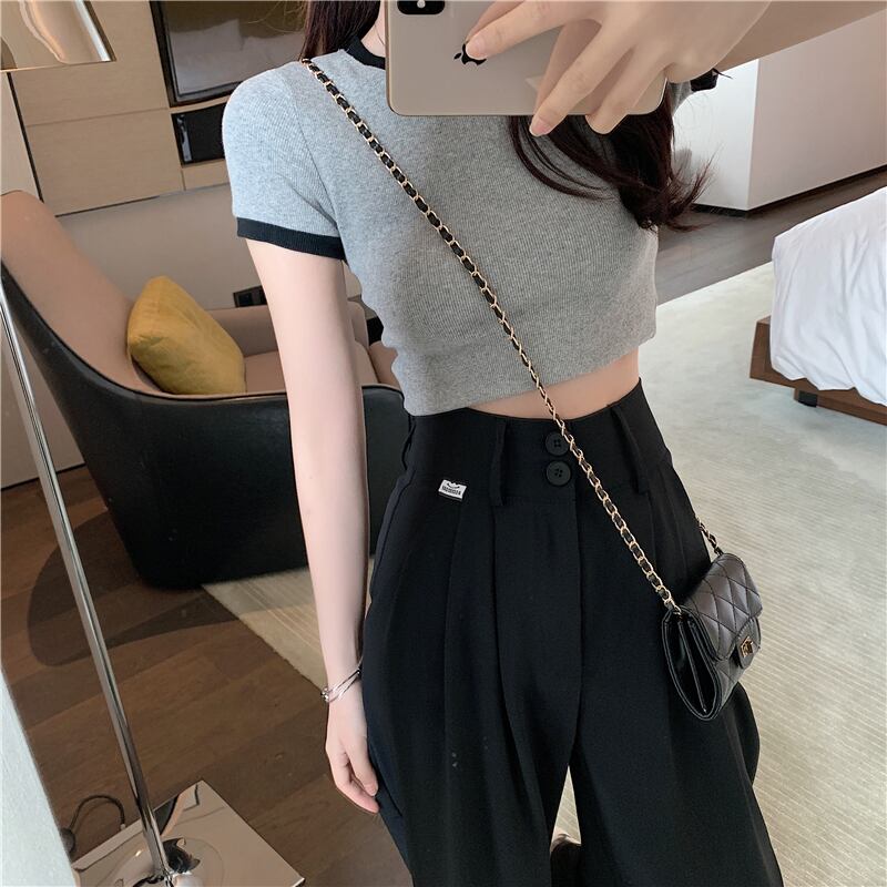 【bottoms】合わせやすいルーズハイウエストガウチョパンツ3色