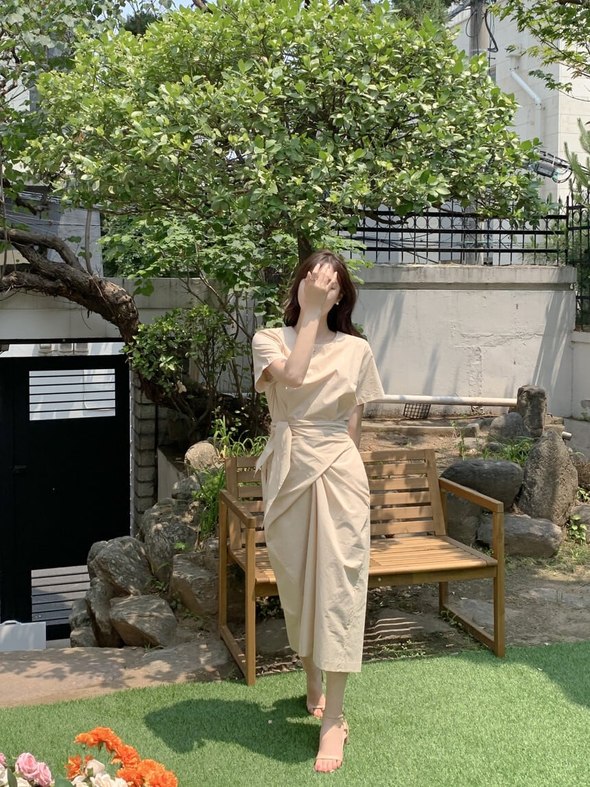 【dress】無地ワンピース　M24810