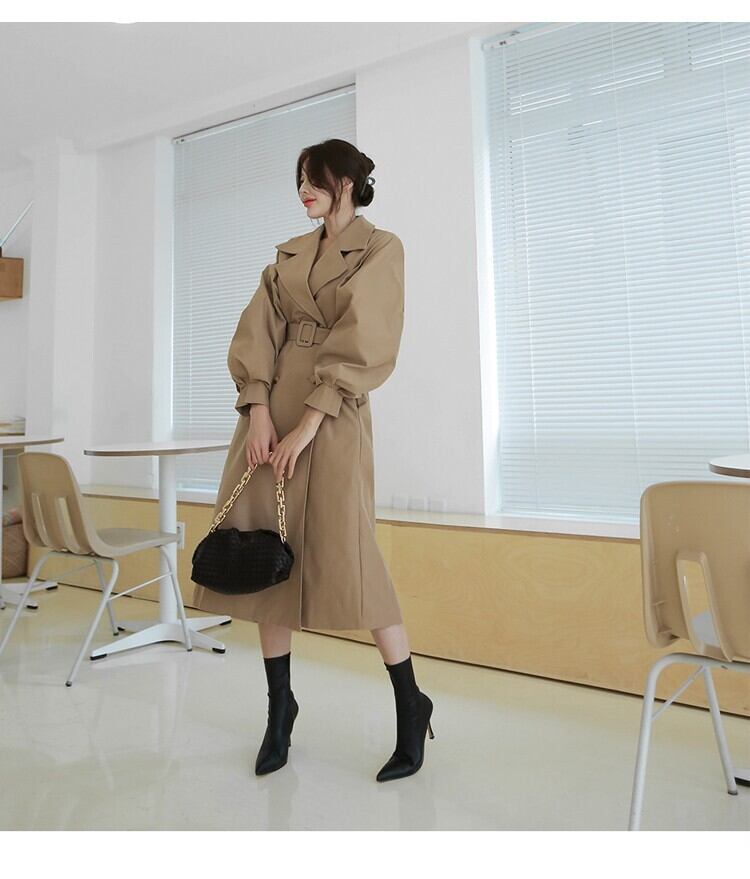 【outer】Vネックトレンチコート　M27445