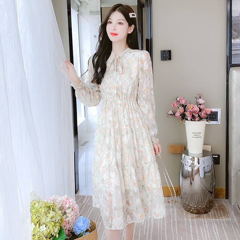 【dress】花柄ワンピース　M25369