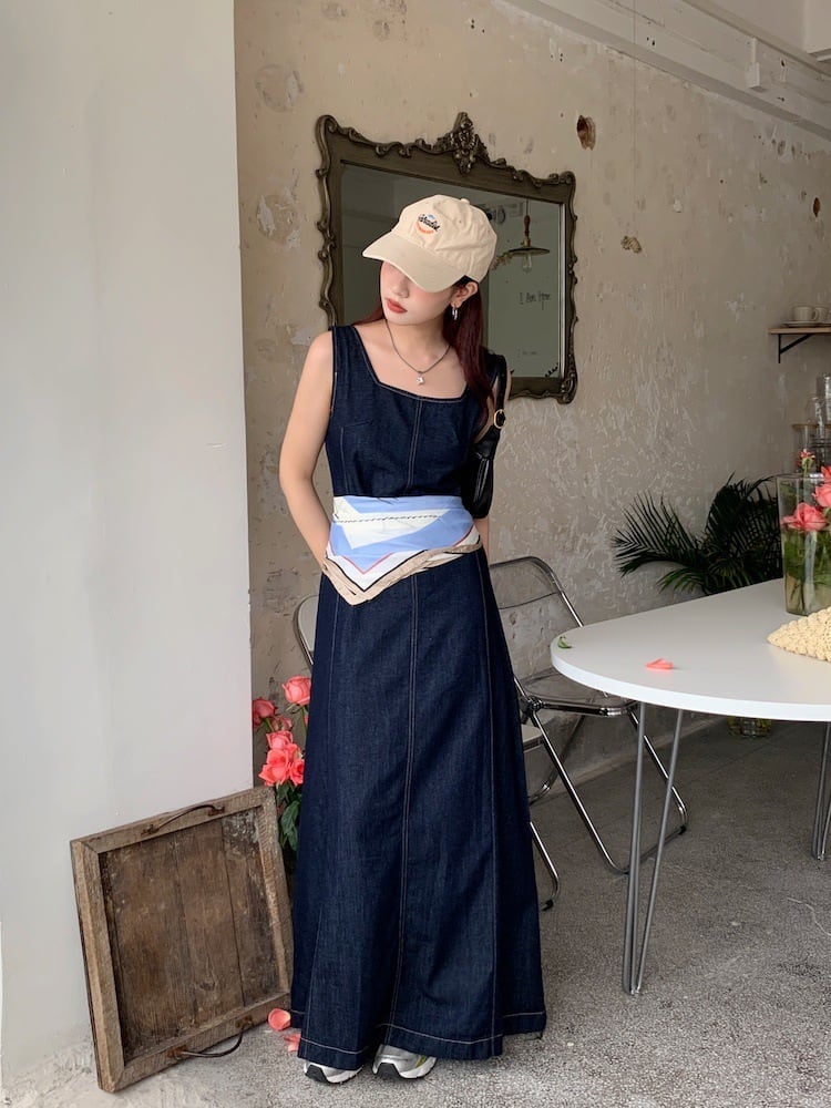 【dress】デニムワンピース　M25033