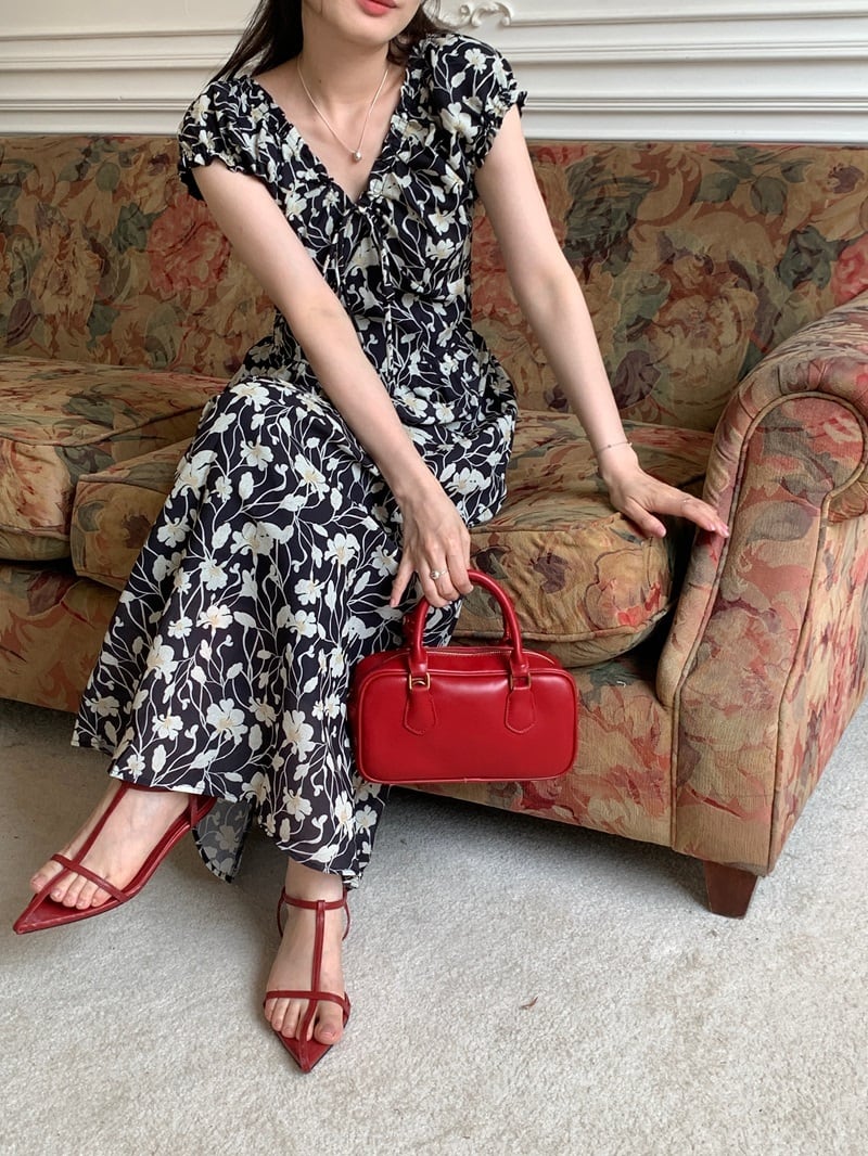 【dress】花柄ワンピース　M24469