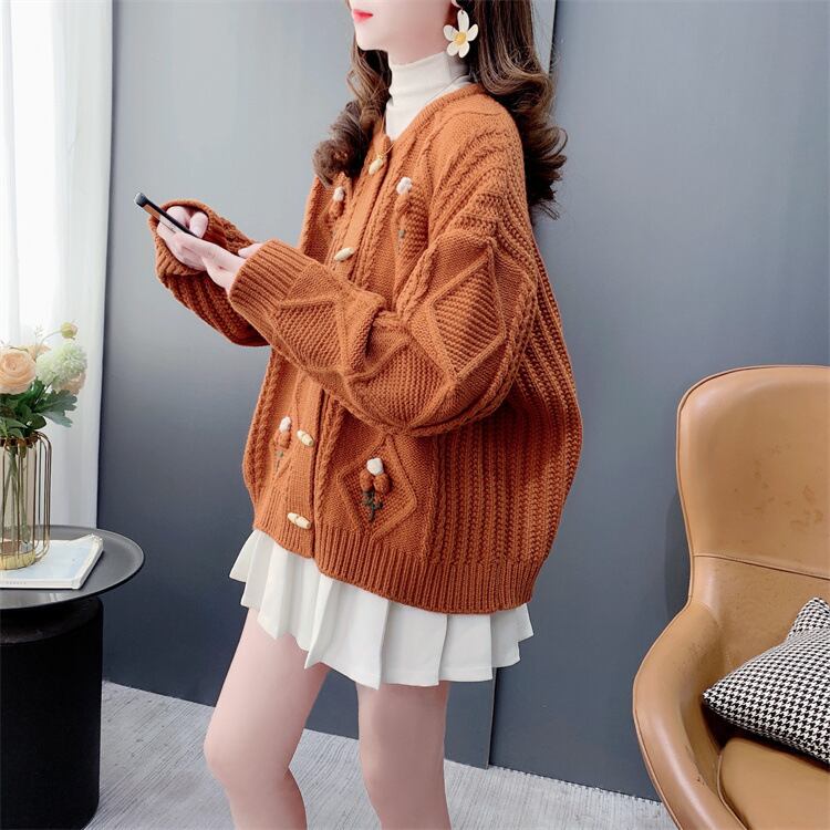 【outer】ニットカーデ　M28328