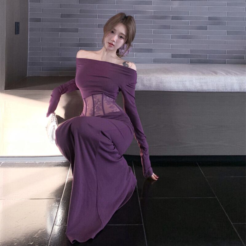 【dress】ドッキングマーメイドワンピース　M29502