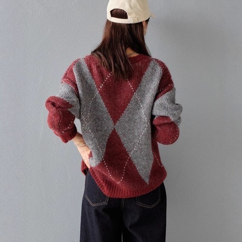 【tops】ニットトップス Q7079