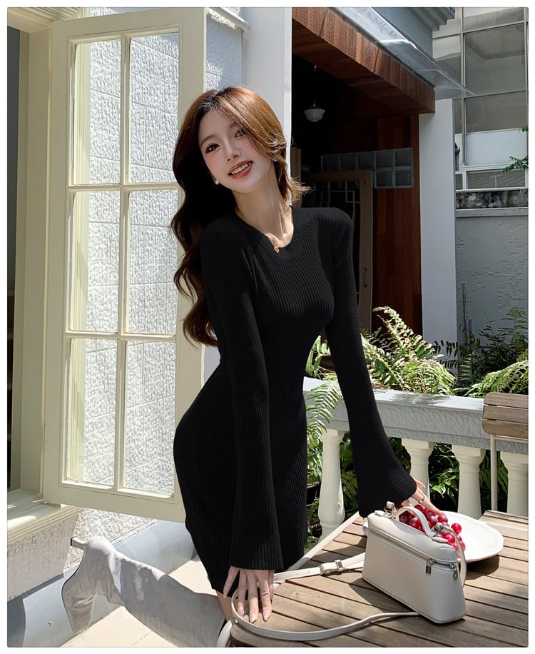 【dress】ニットワンピース　M25361