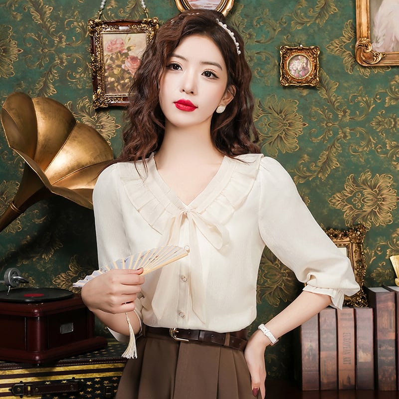 【tops】ドールカラーブラウスG21295