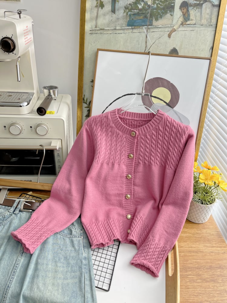 【outer】ニットカーデ　M25474