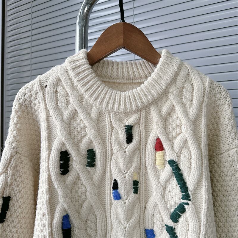 【tops】クルーネックニットセーター　M27921