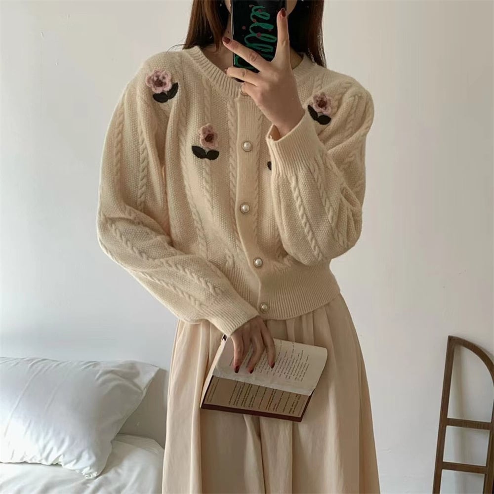 【outer】ニットカーデ　M25975