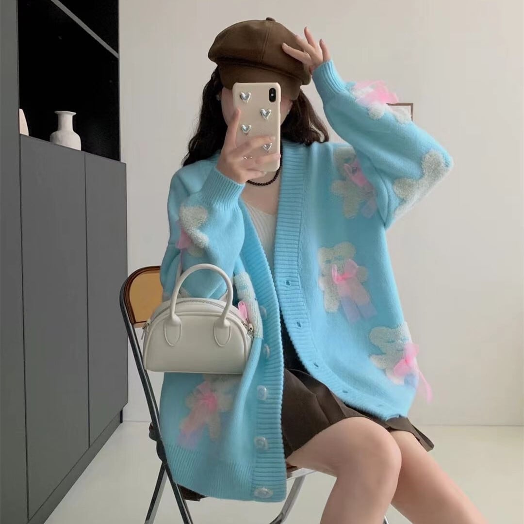 【outer】ニットカーデ　M25846