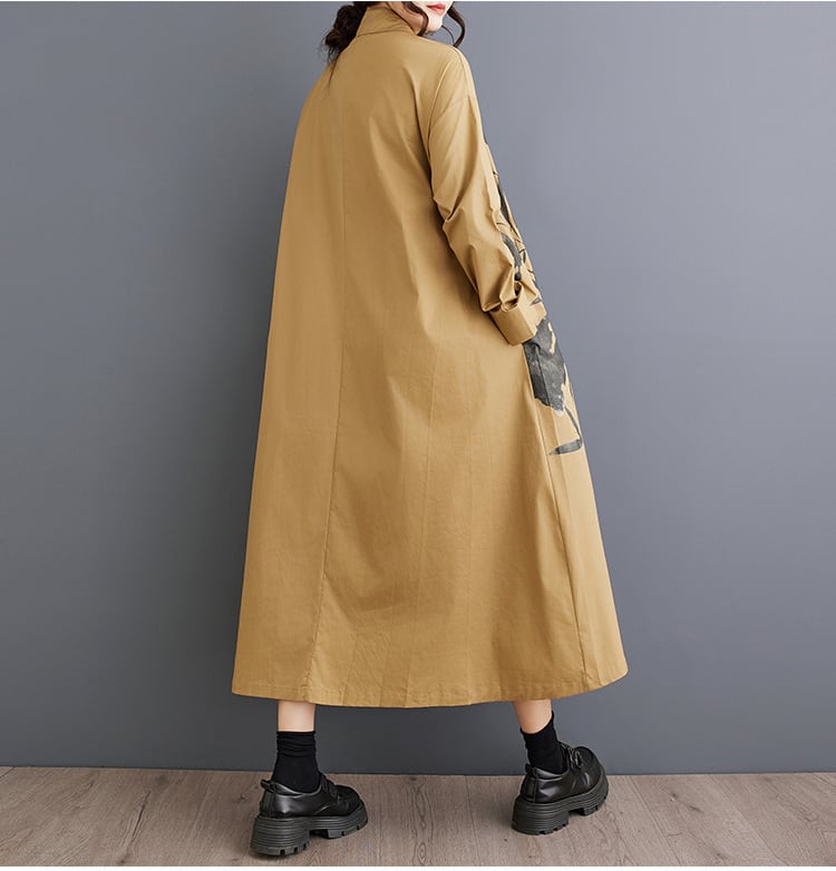 【dress】プリントカジュアルワンピース　M28452