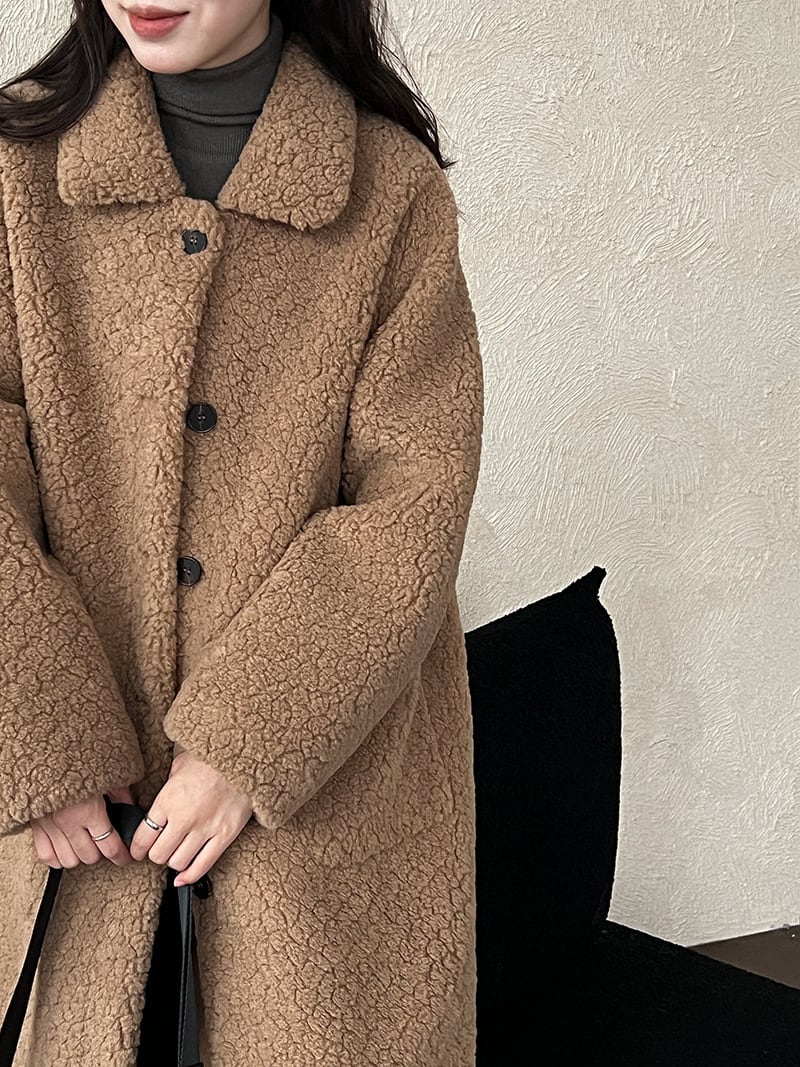 【outer】ロングシープボアコート Q7224