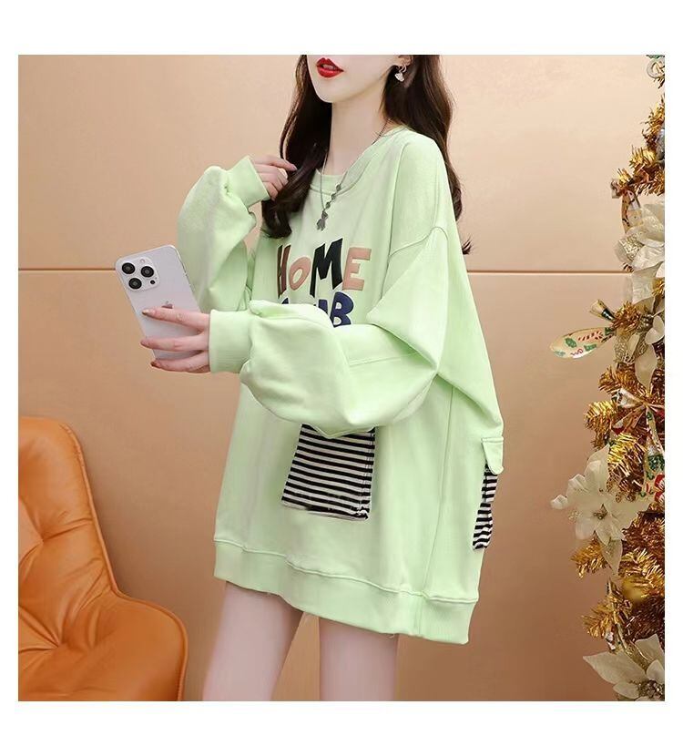 【tops】クルーネックパーカー　M18556